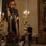 ...l� dove si trova la statua lignea del santo 